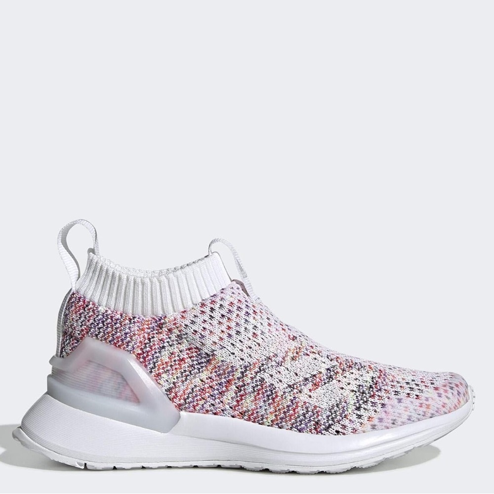 Adidas RapidaRun Slip-On Knit Running Sneakers in Pink Multicolor